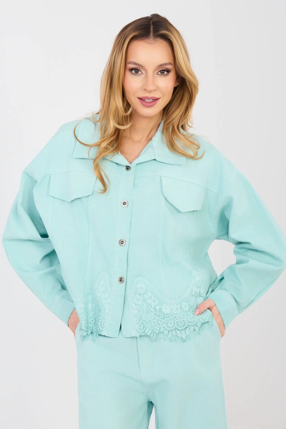 Veste en jean vert – Image 4