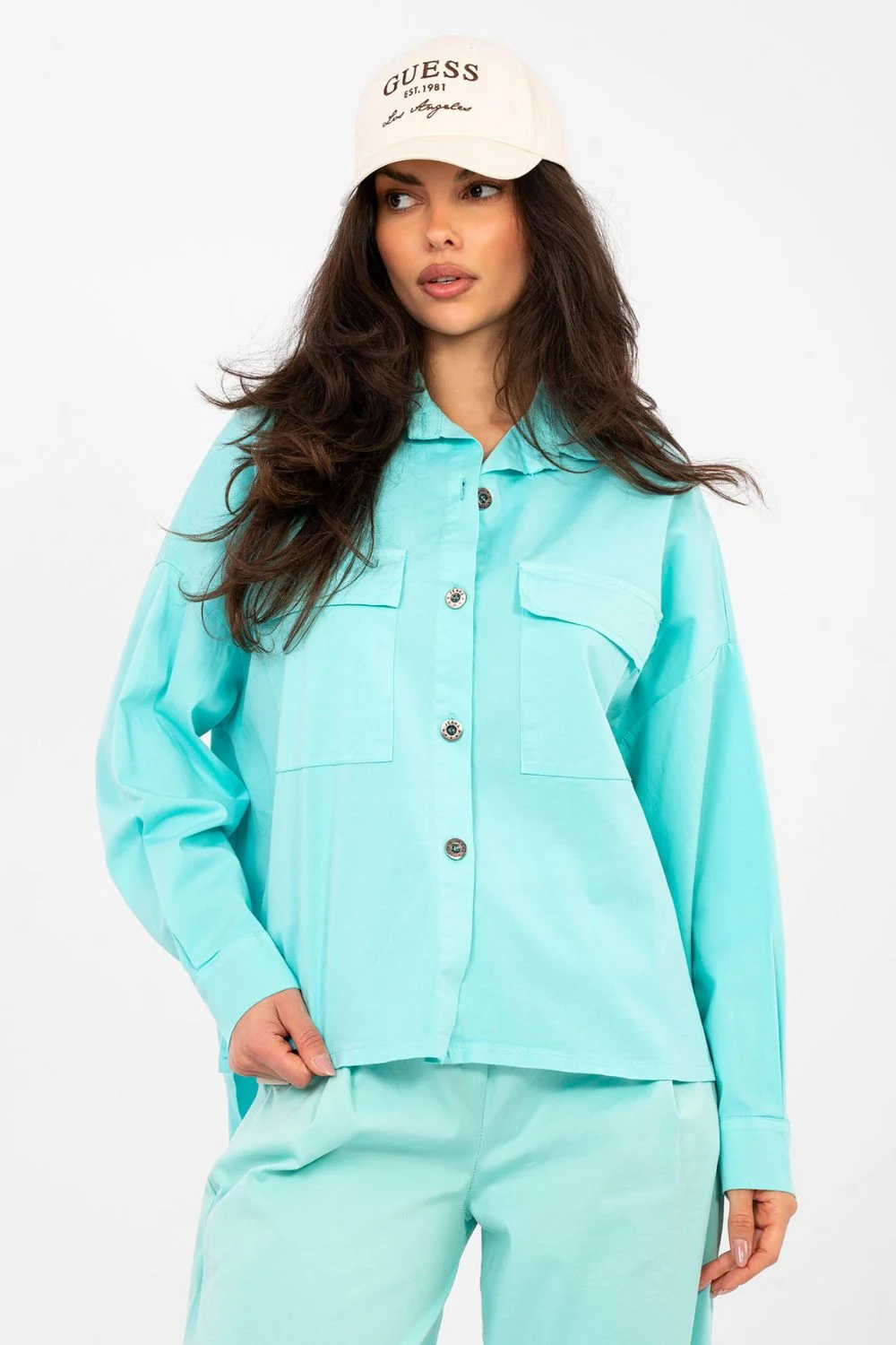 Chemise manche longue bleue – Image 4