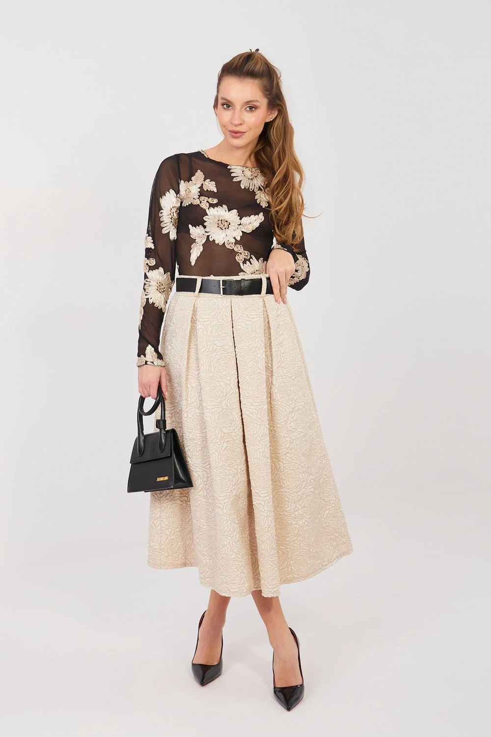 Jupe beige