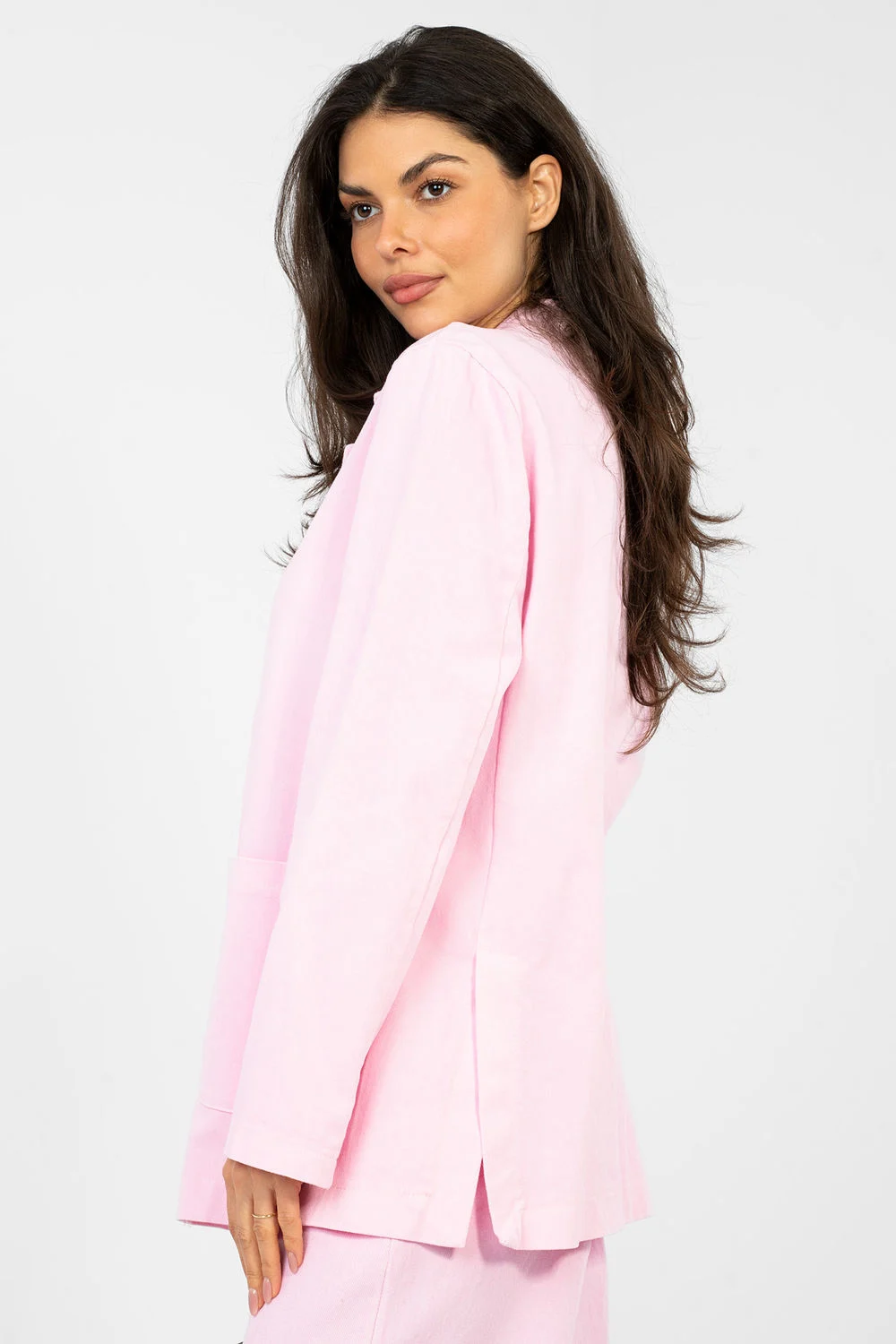 Veste de tailleur rose – Image 2