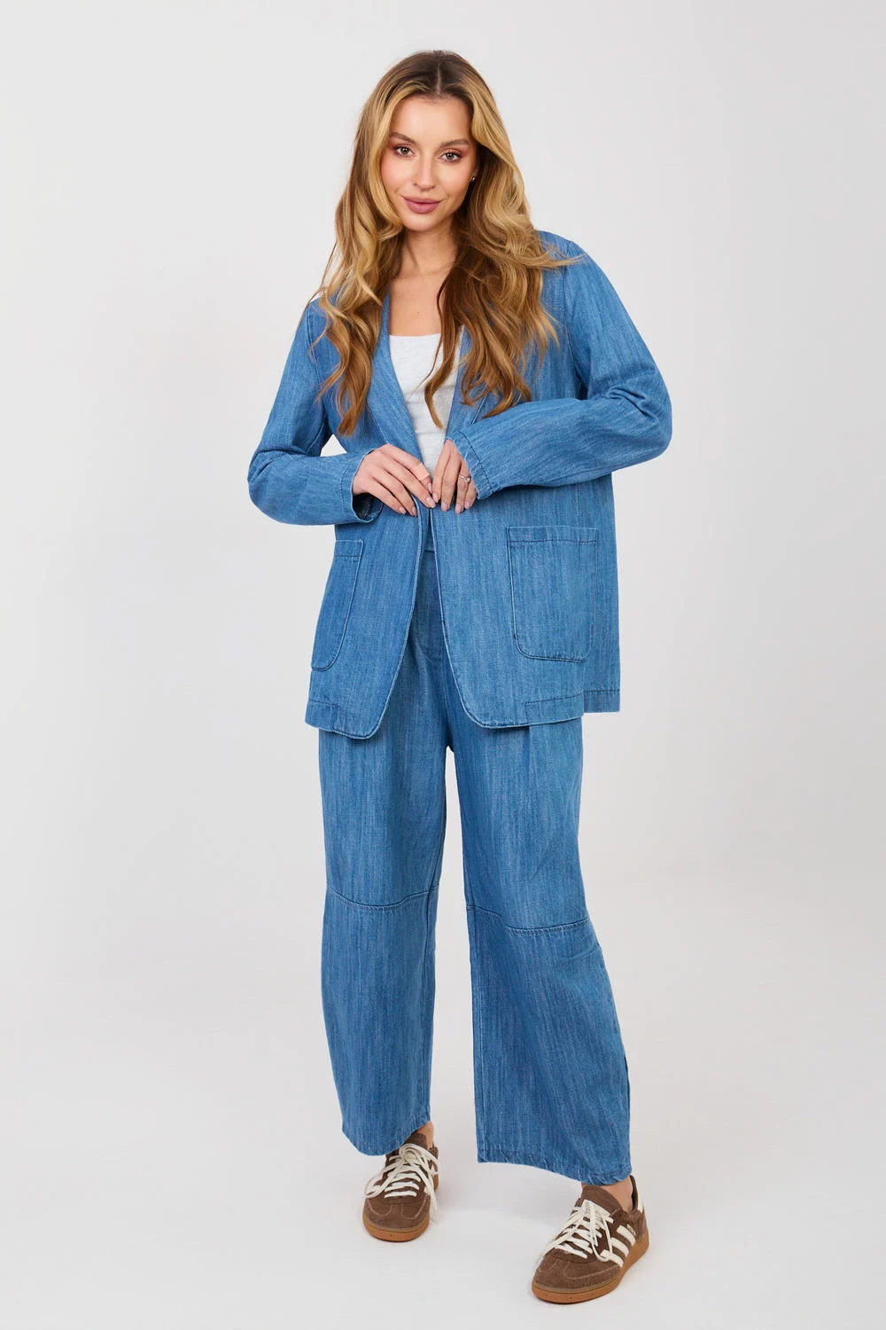Rue Paris Veste de tailleur bleue