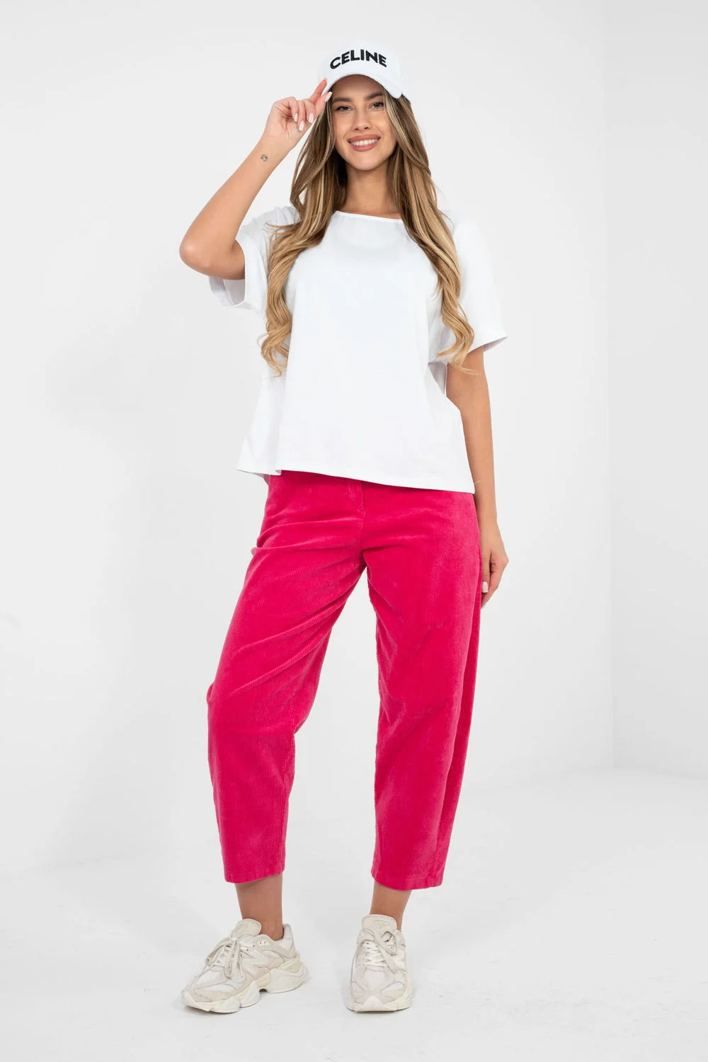 Rue Paris Chemisier oversize col rond blanc