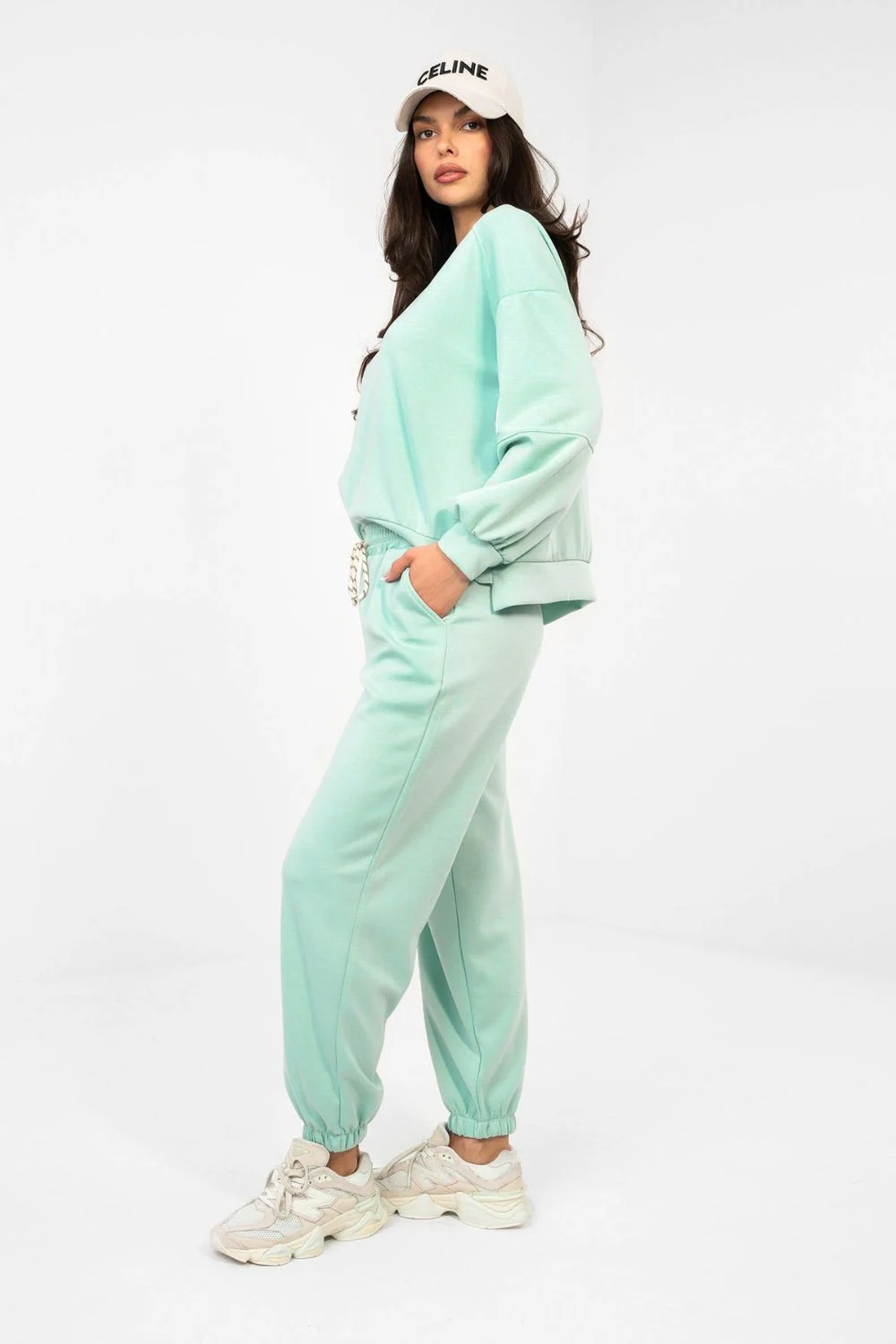 Italy Moda Ensemble sweat vert