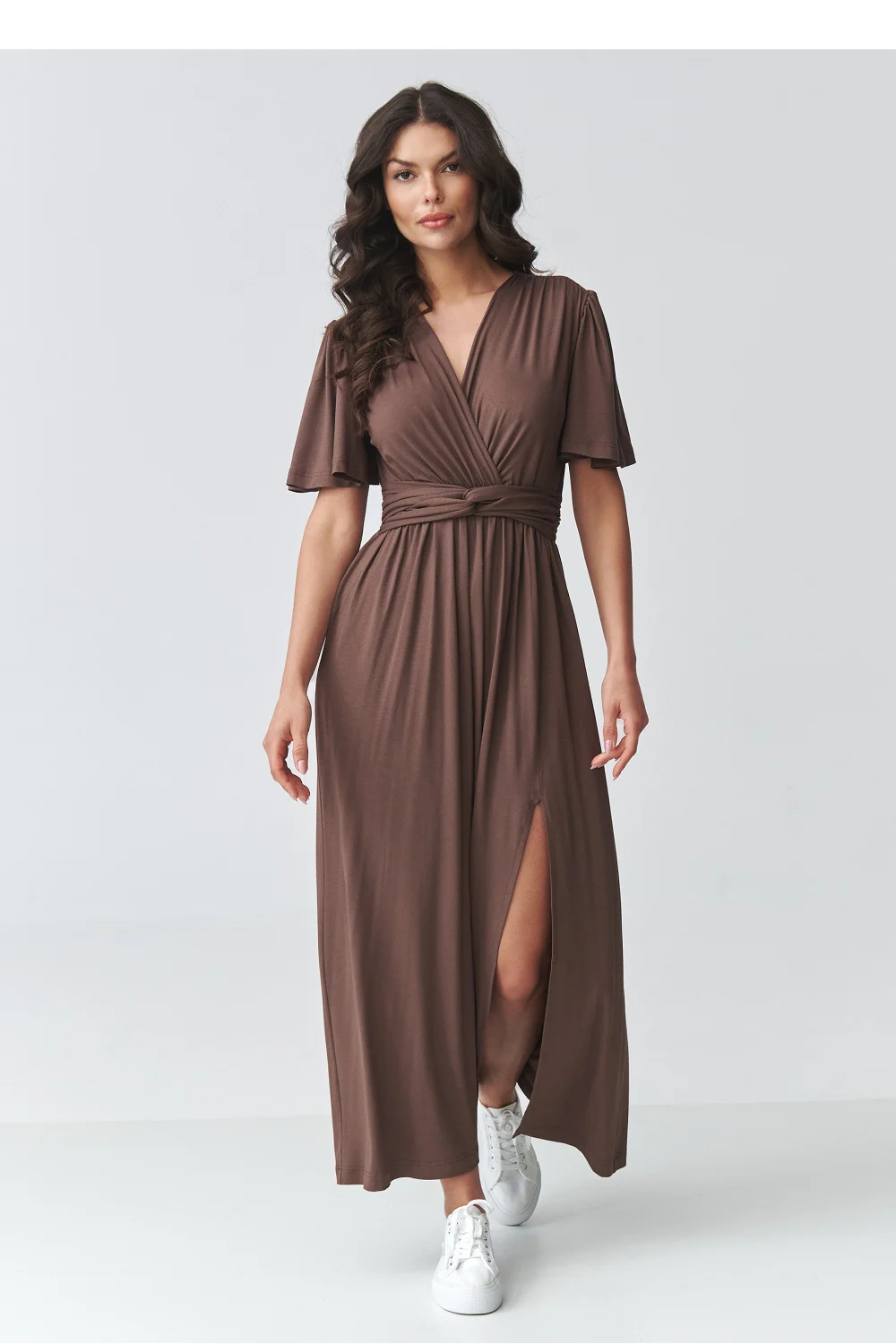 Robe de jour brune