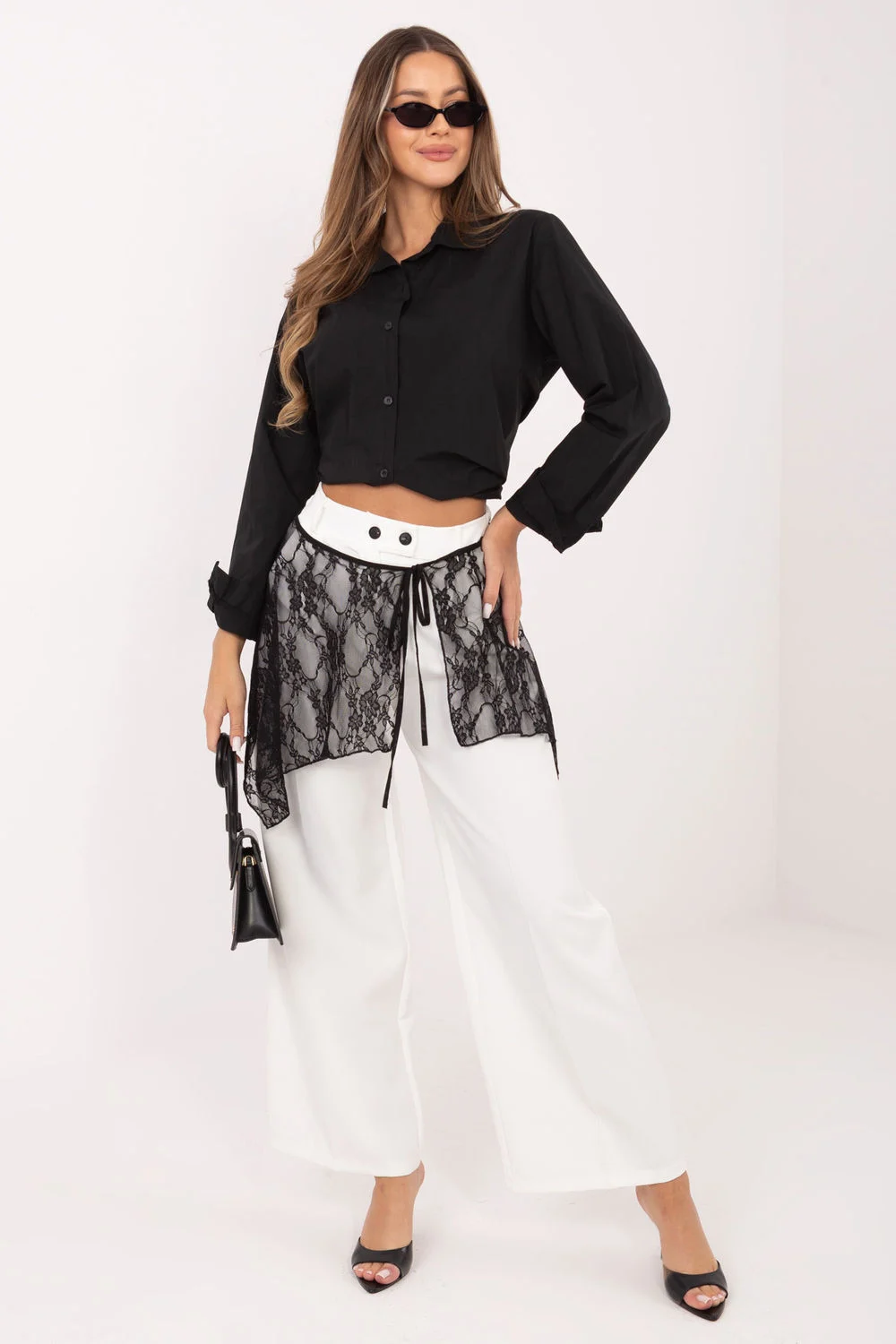 Factory Price Chemise manche longue noire