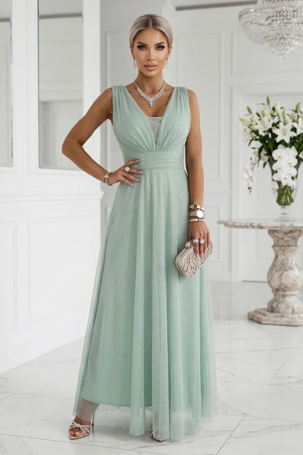 Robe longue verte – Image 2