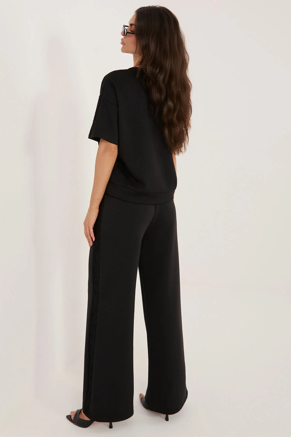Factory Price Jogging noir en dentelle