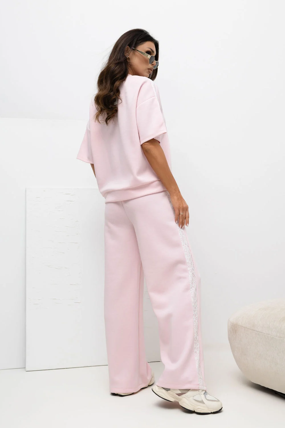 Factory Price Chemisier rose en dentelle