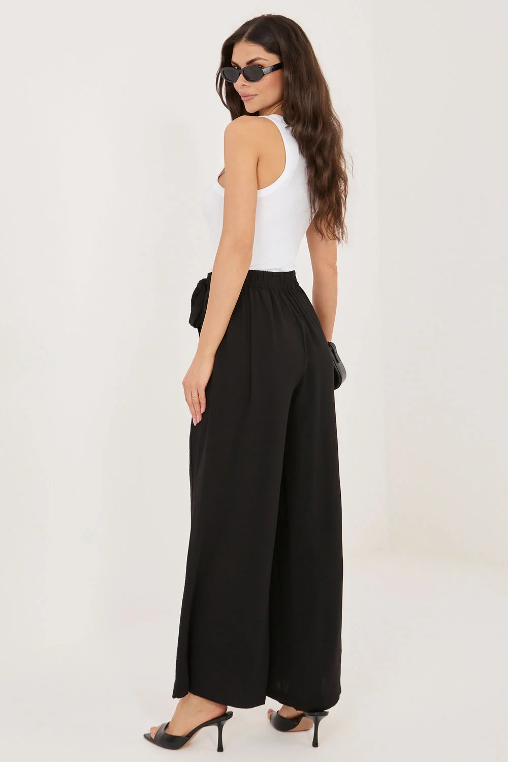 Factory Price Pantalon large noir