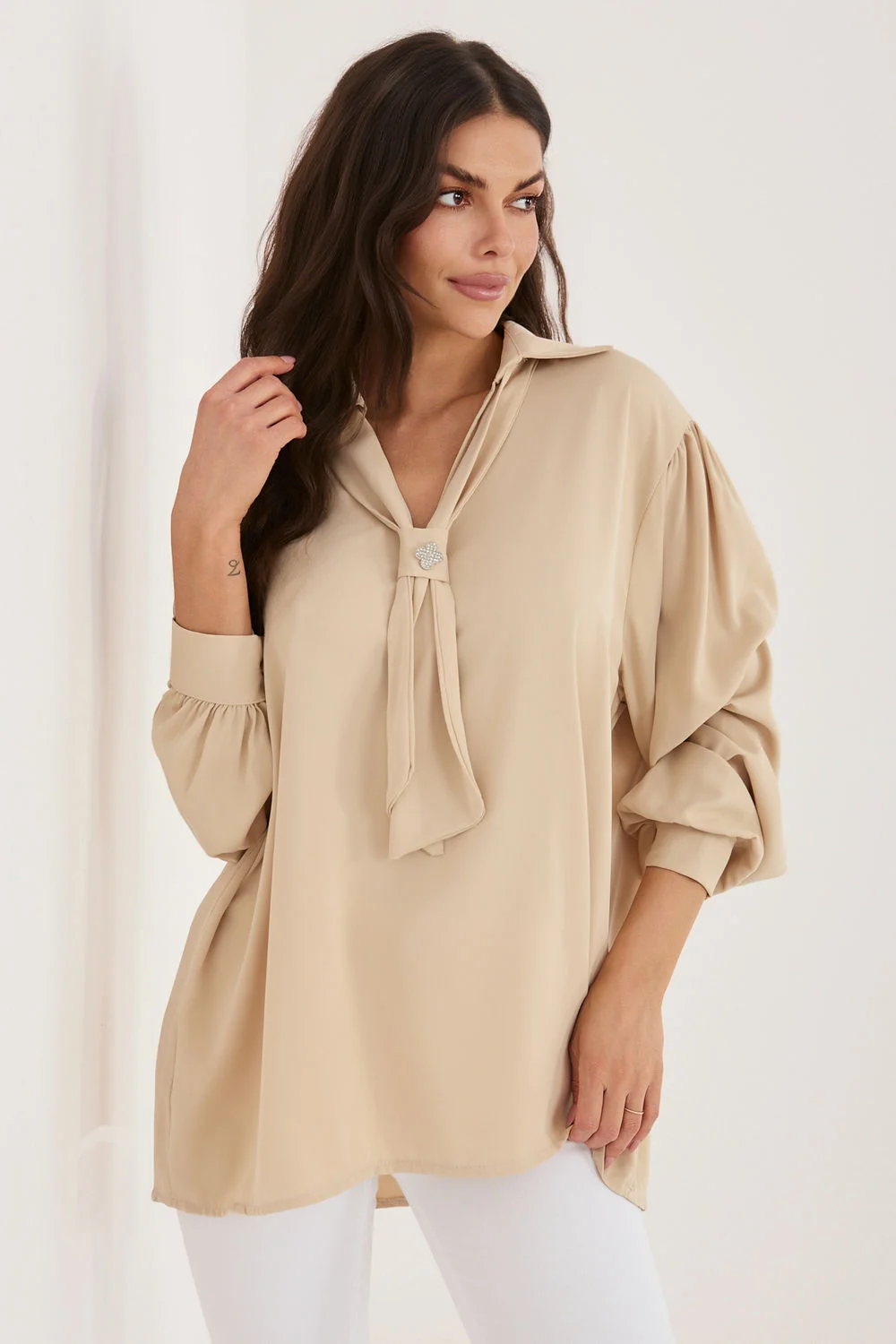 Chemisier beige