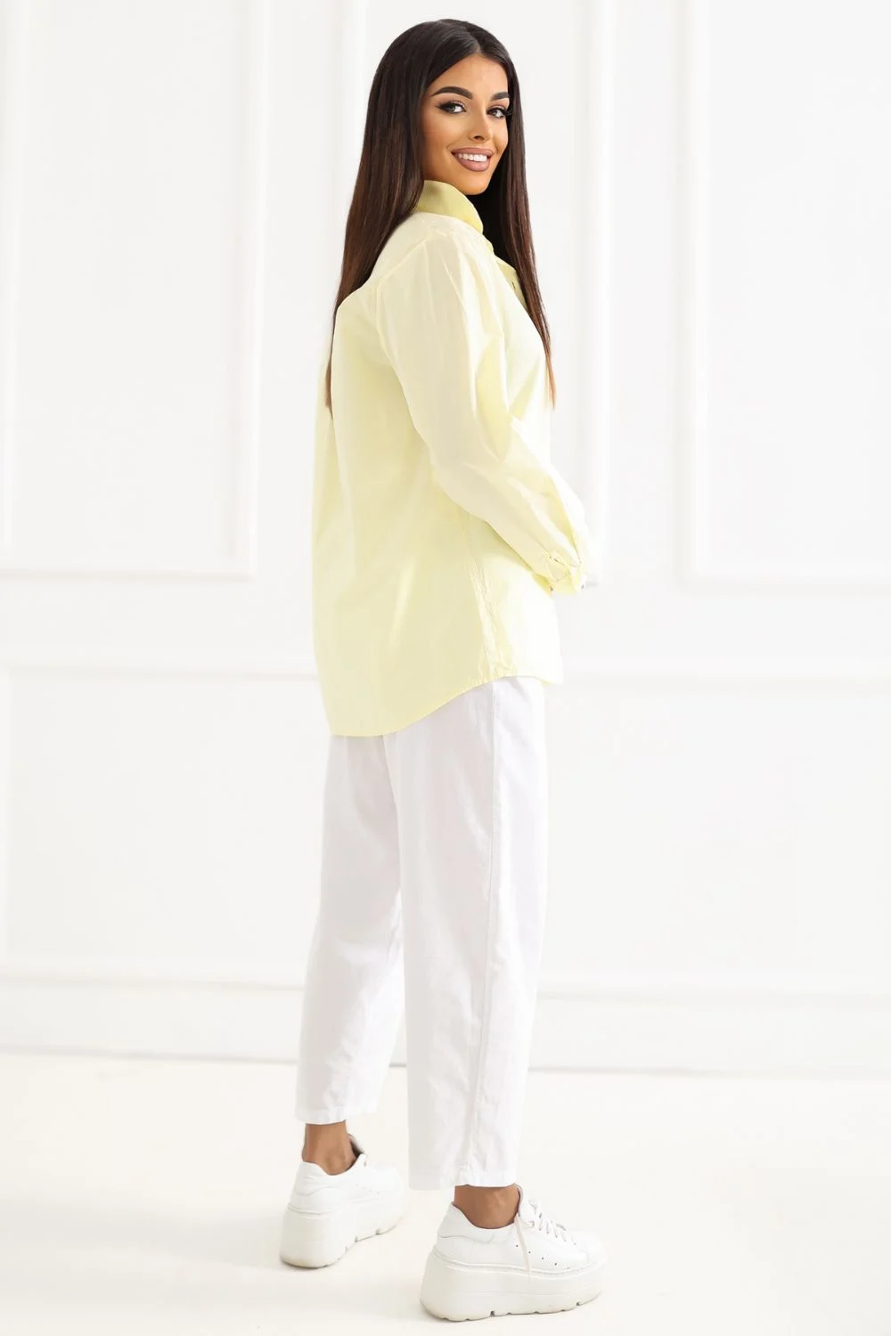 Factory Price Chemise manche longue jaune