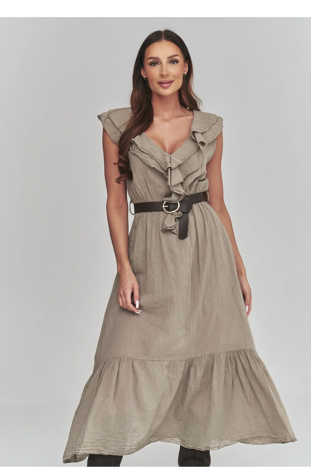 Robe de jour brune