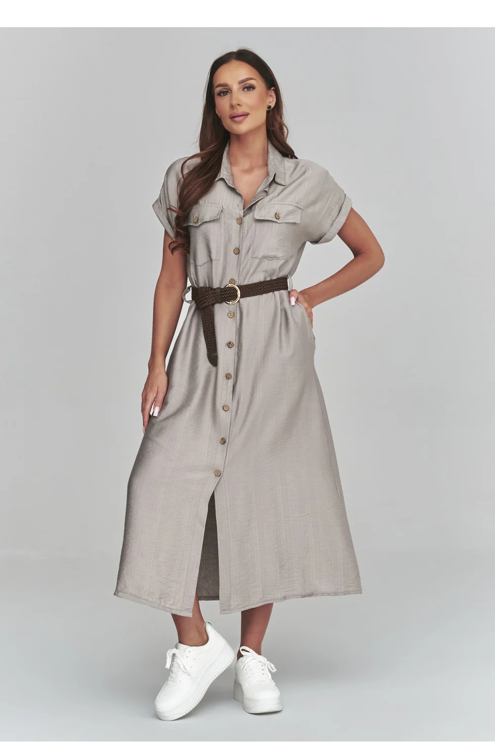 Robe de jour brune