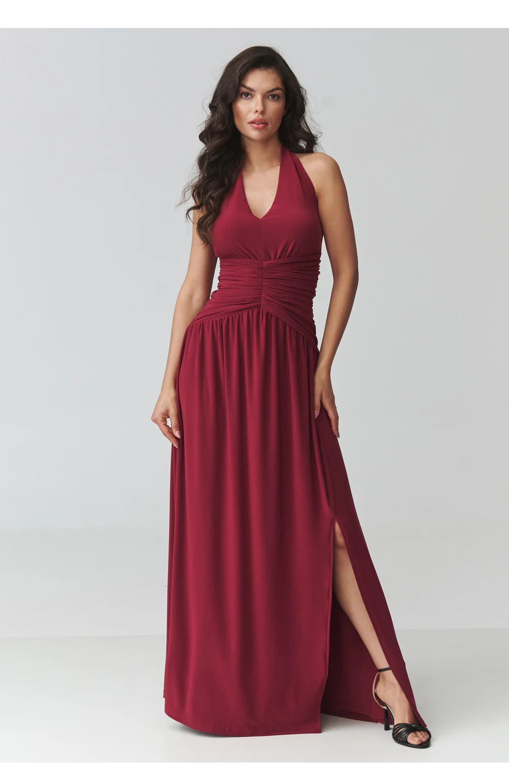 Robe longue rouge