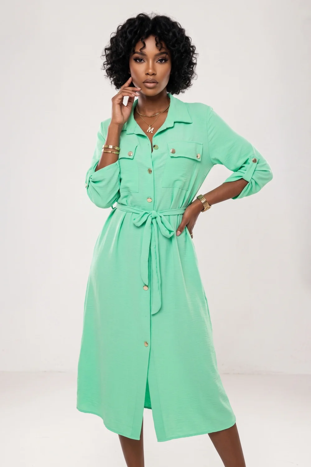 Robe de jour verte – Image 2