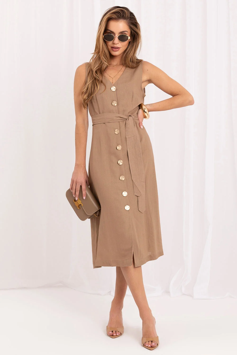 Robe de jour brune