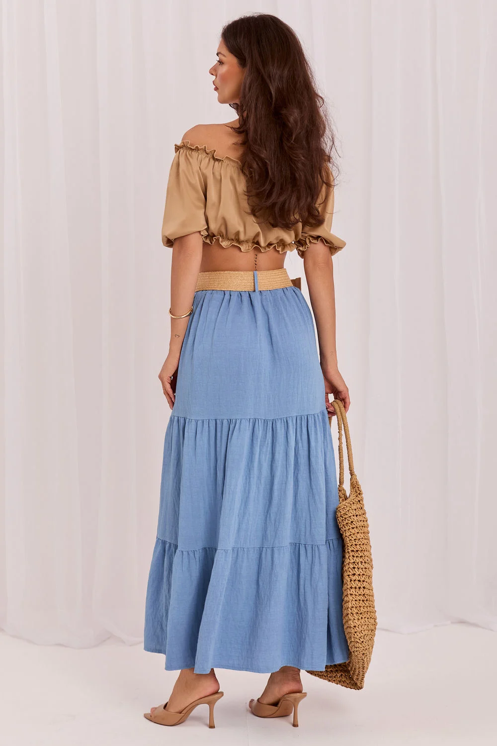 Jupe longue bleu – Image 3