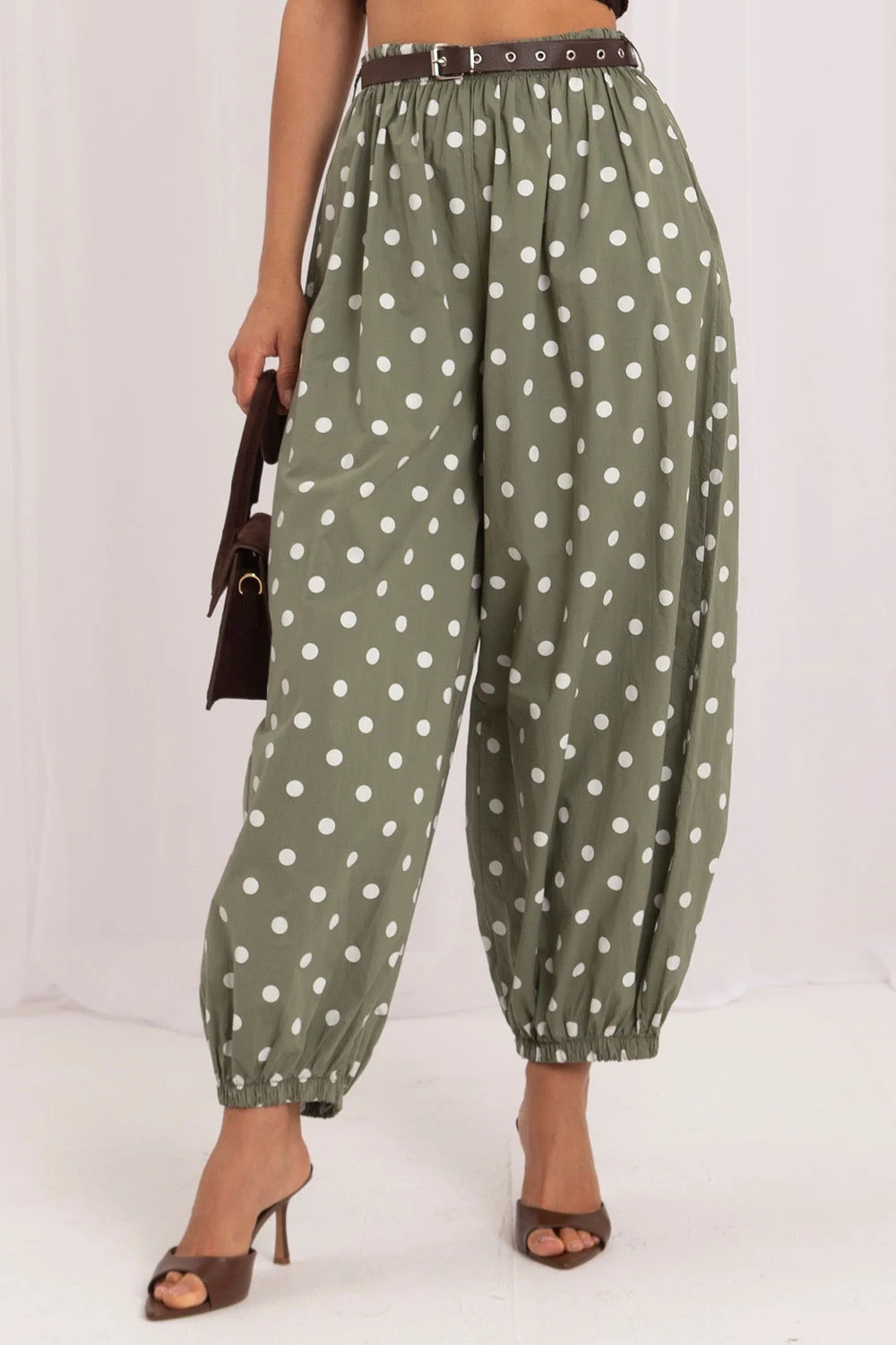 Pantalon femme vert