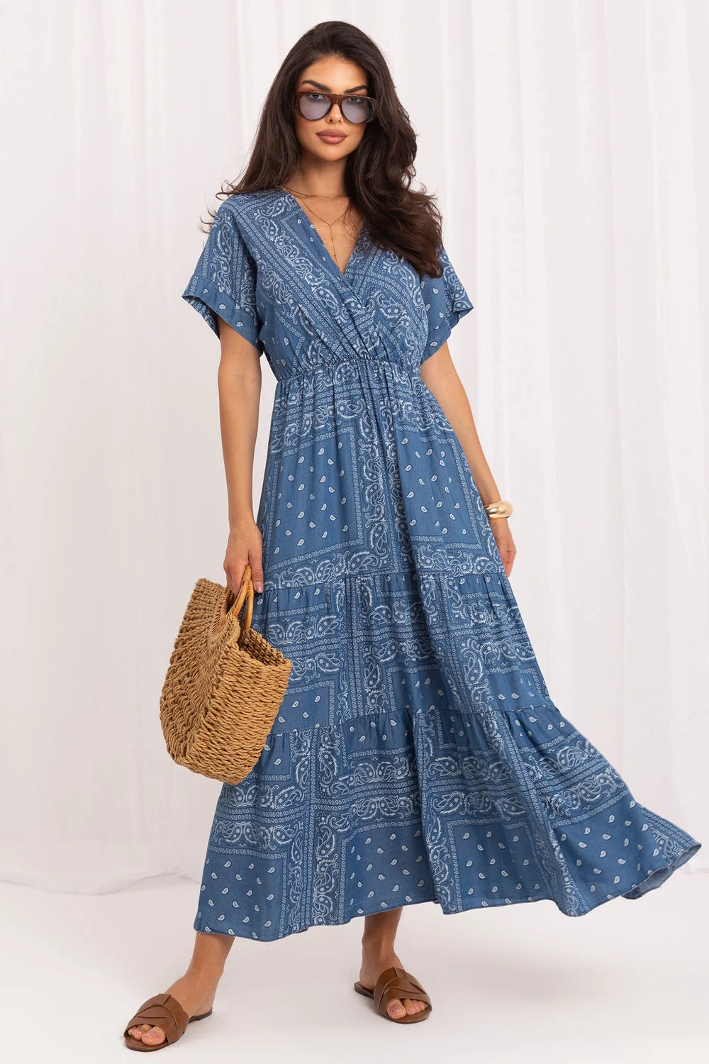 Robe de jour bleue