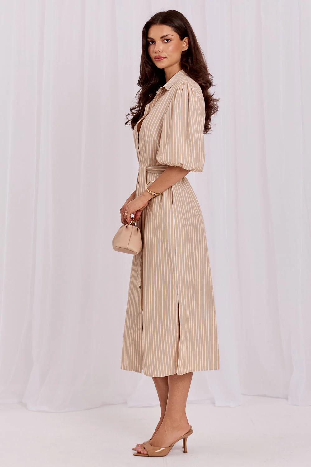 Robe de jour beige – Image 2