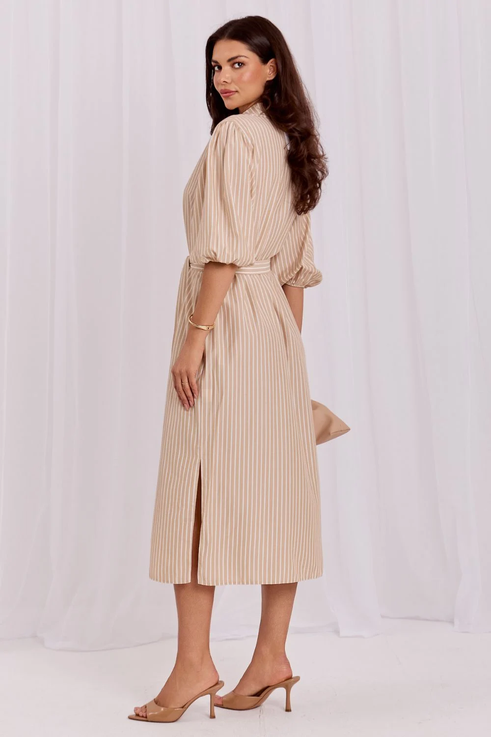 Robe de jour beige – Image 3