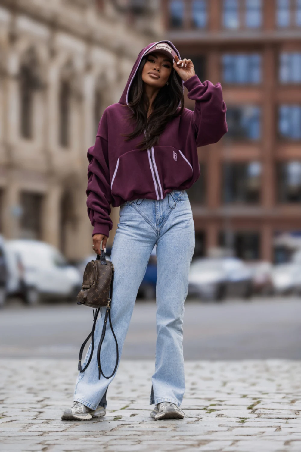 Sweatshirt violet – Image 2