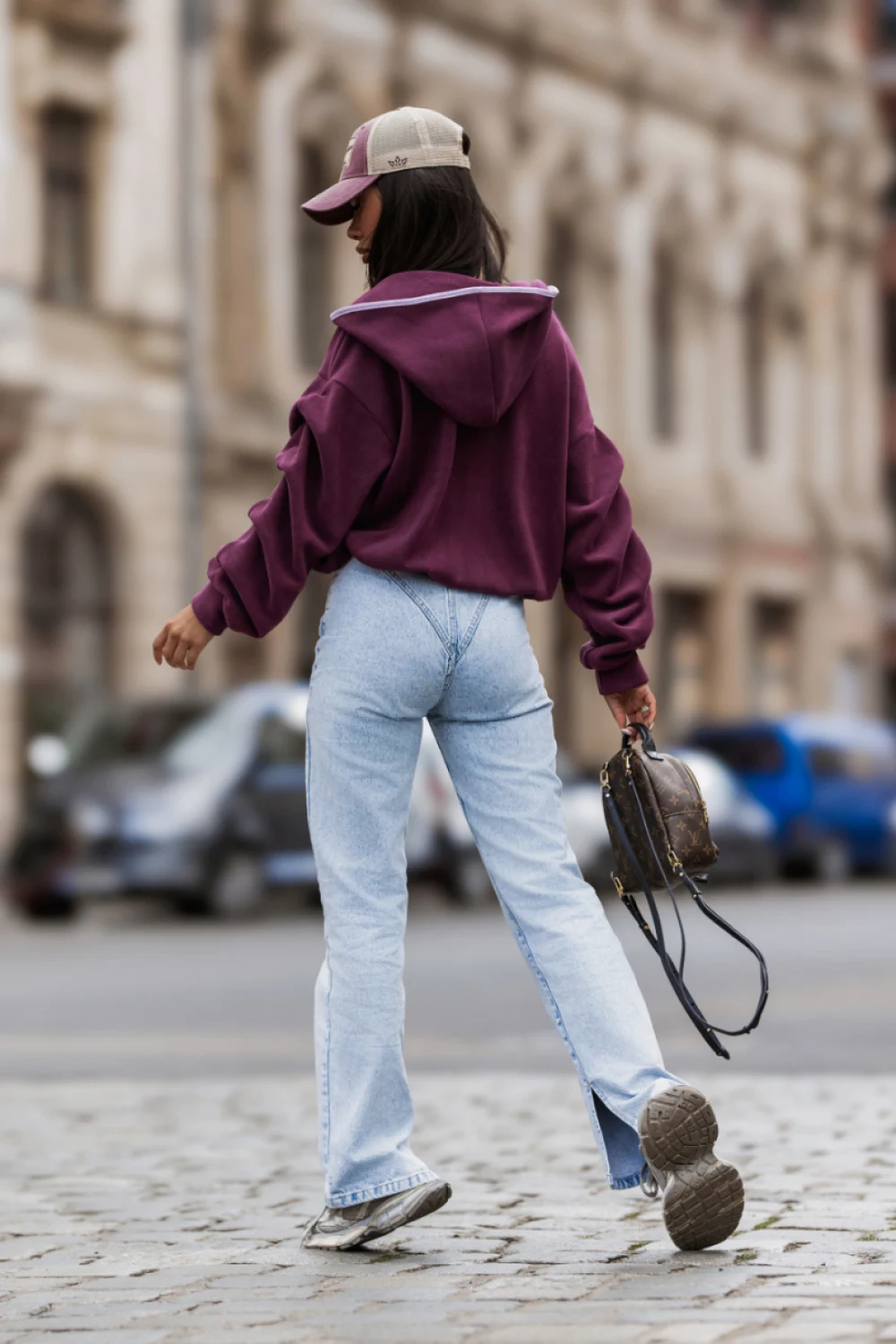 Sweatshirt violet – Image 3