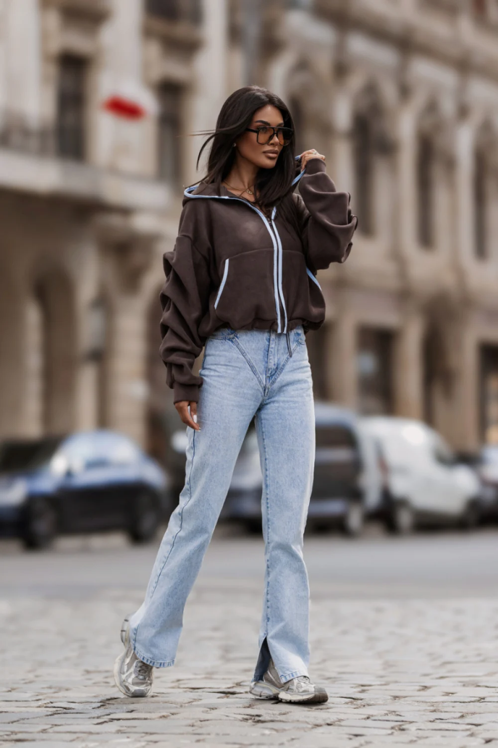 Sweatshirt brun – Image 2