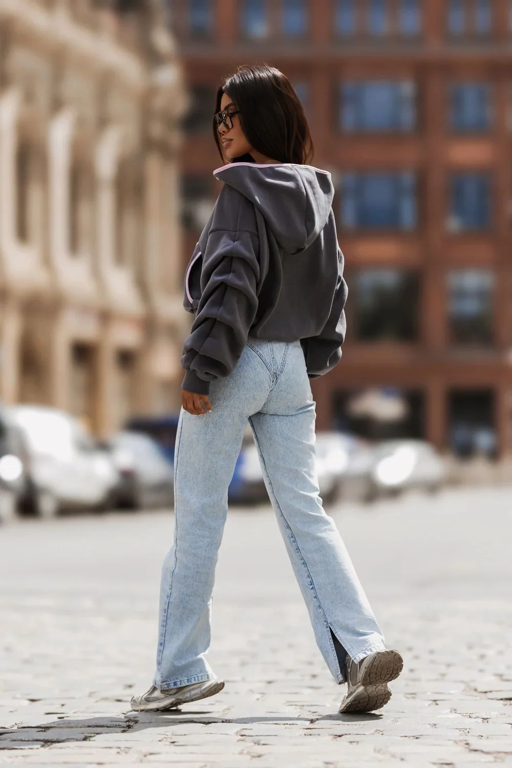 Sweatshirt gris – Image 3
