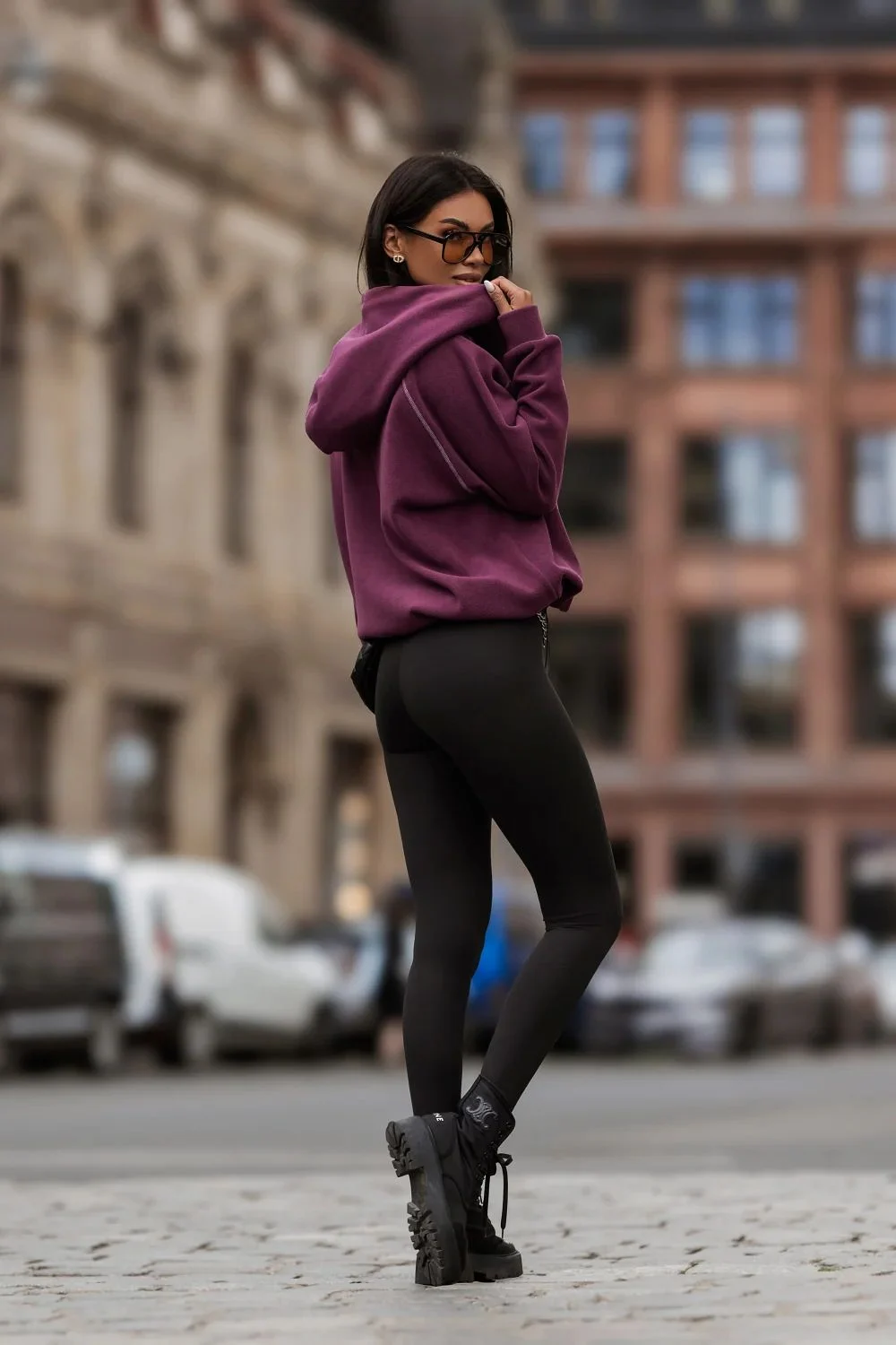 Sweatshirt violet – Image 3