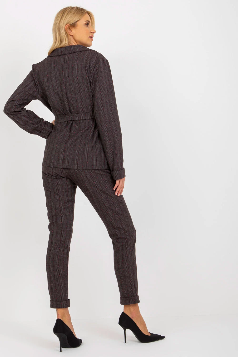 Veste grise à carreaux – Image 3