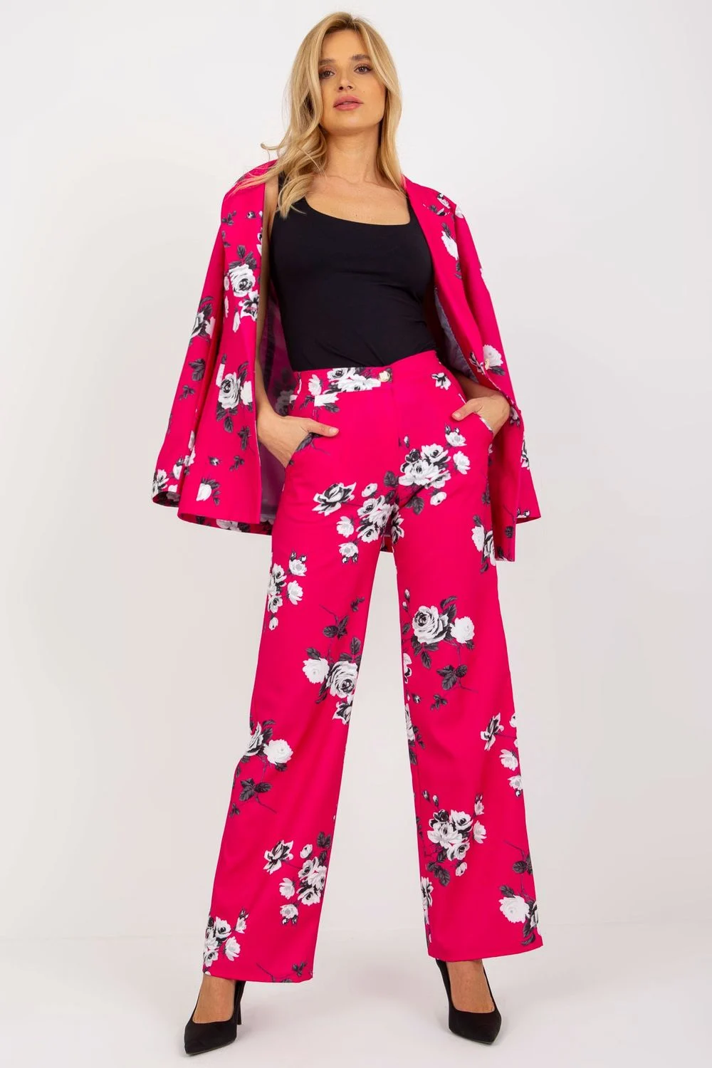 Pantalon femme rose
