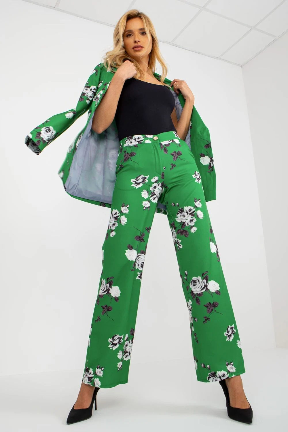 Pantalon femme vert – Image 2