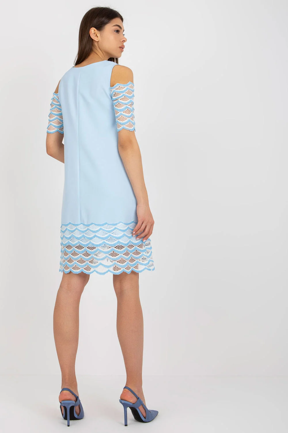 Robe de cocktail bleue – Image 3