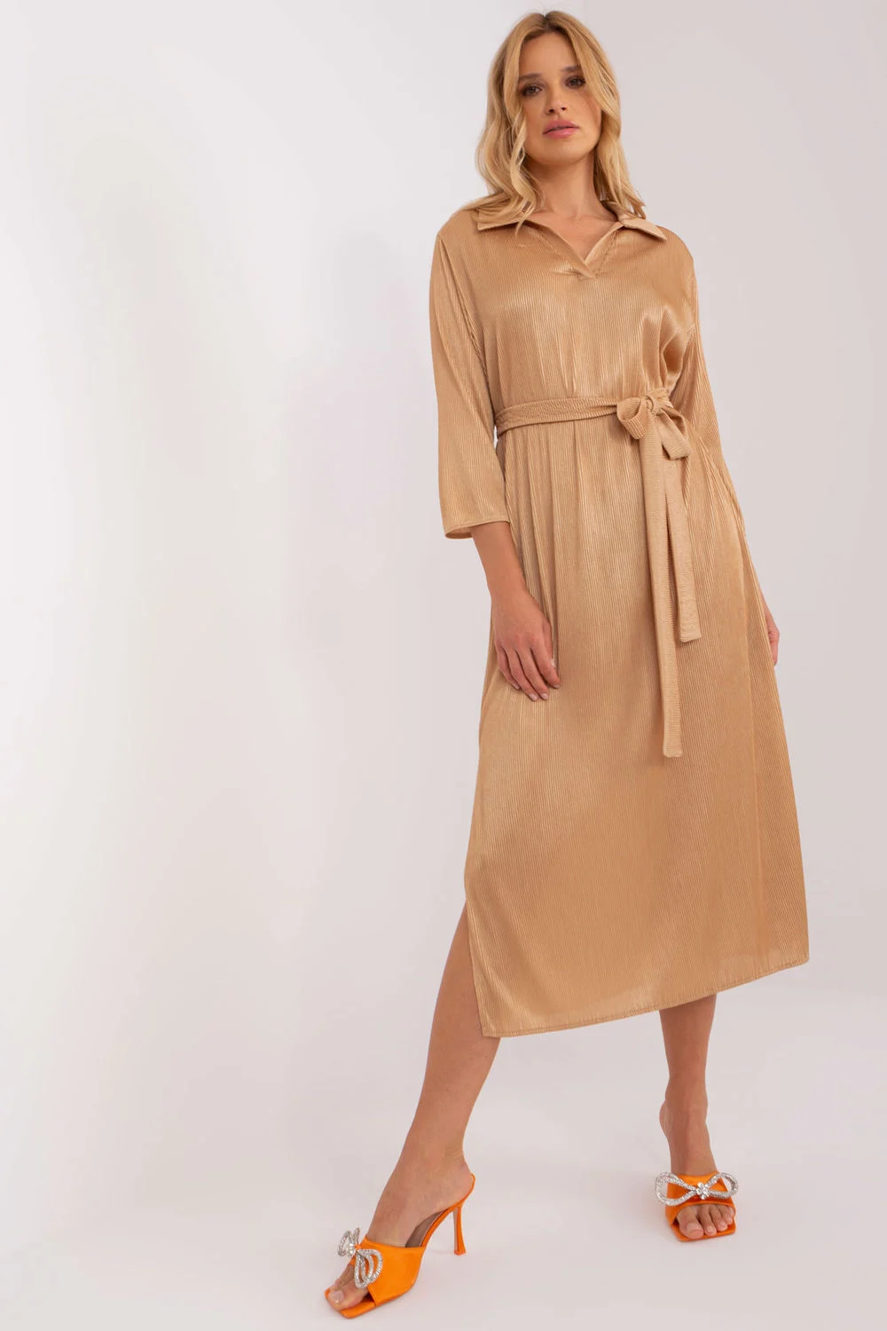 Robe de jour brune