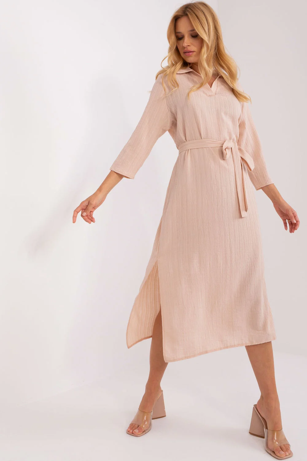 Robe de jour beige