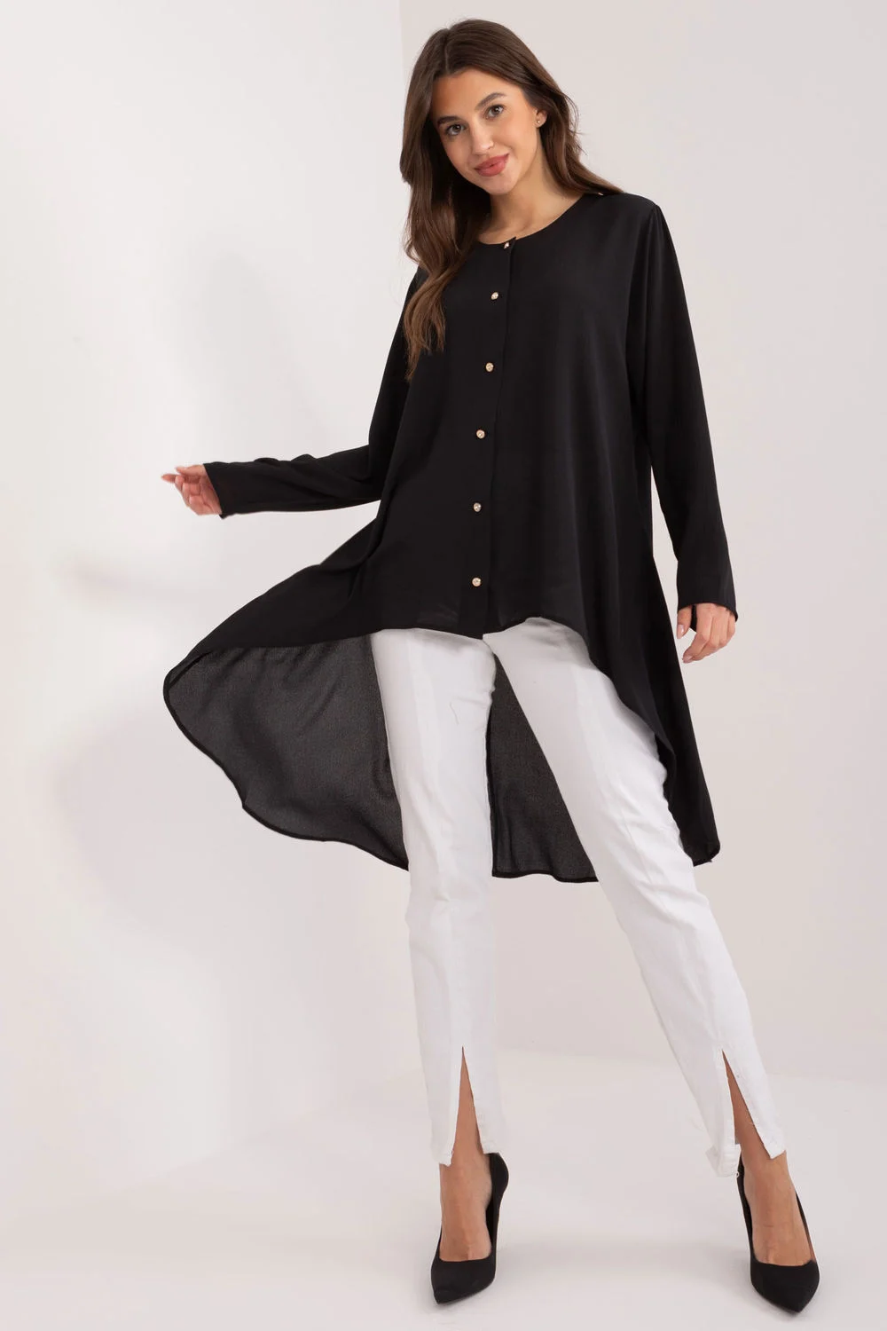 Lakerta Chemise manche longue noire
