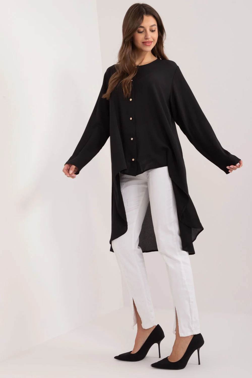Lakerta Chemise manche longue noire
