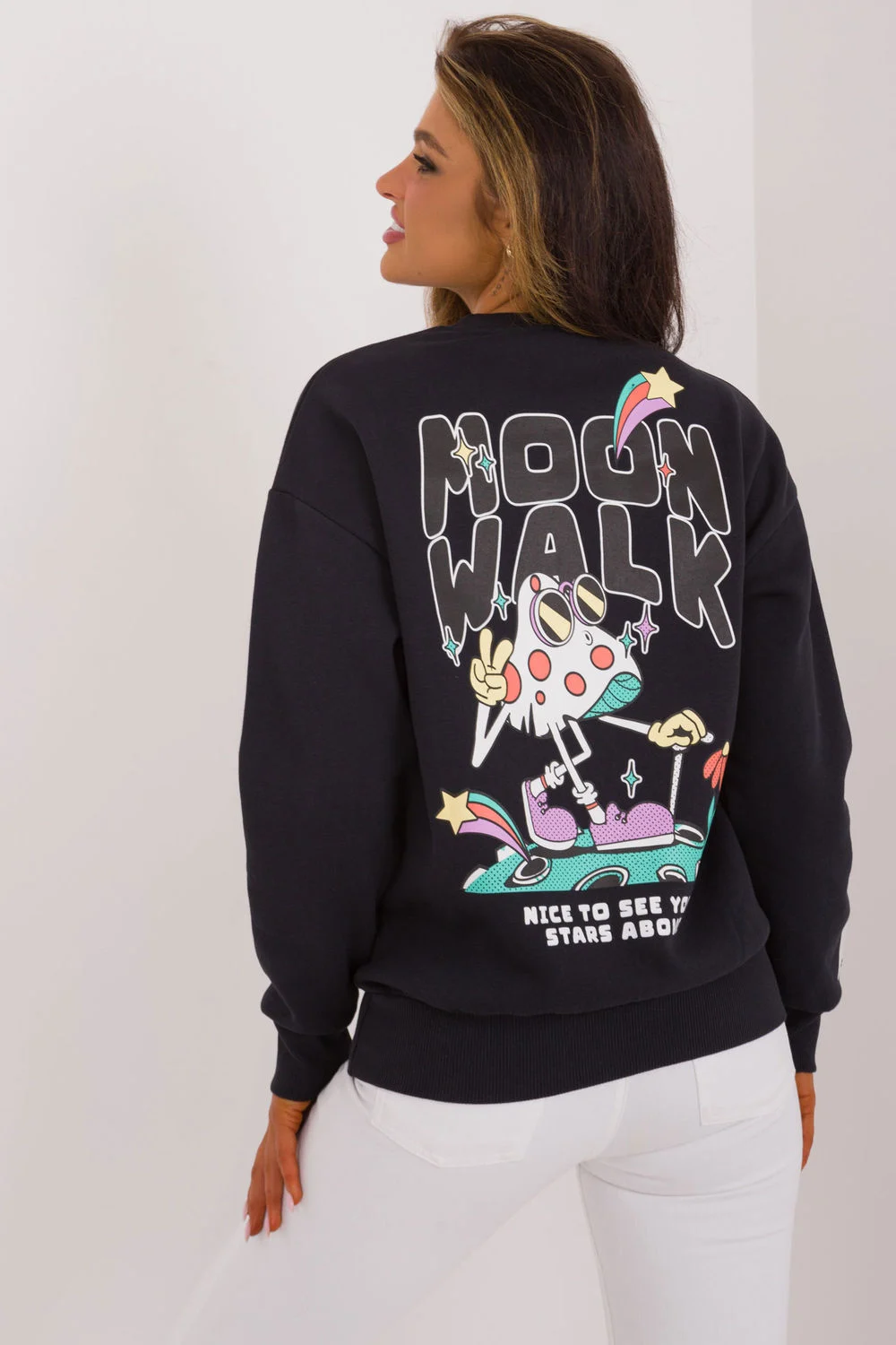 Sweatshirt bleu marine – Image 3