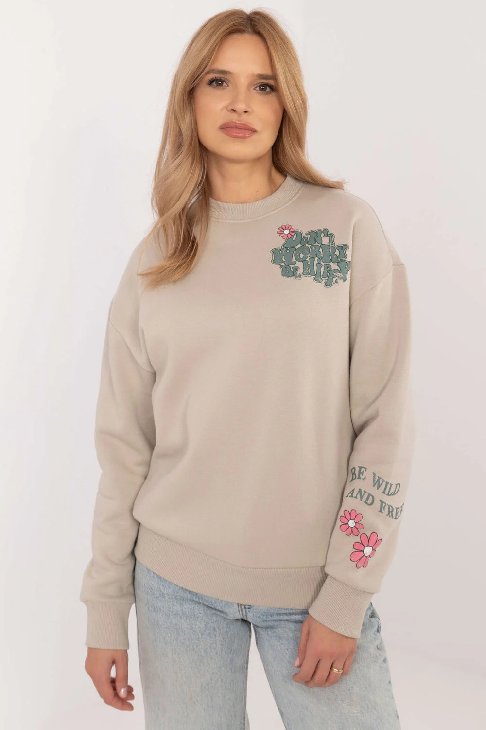 Sweatshirt beige