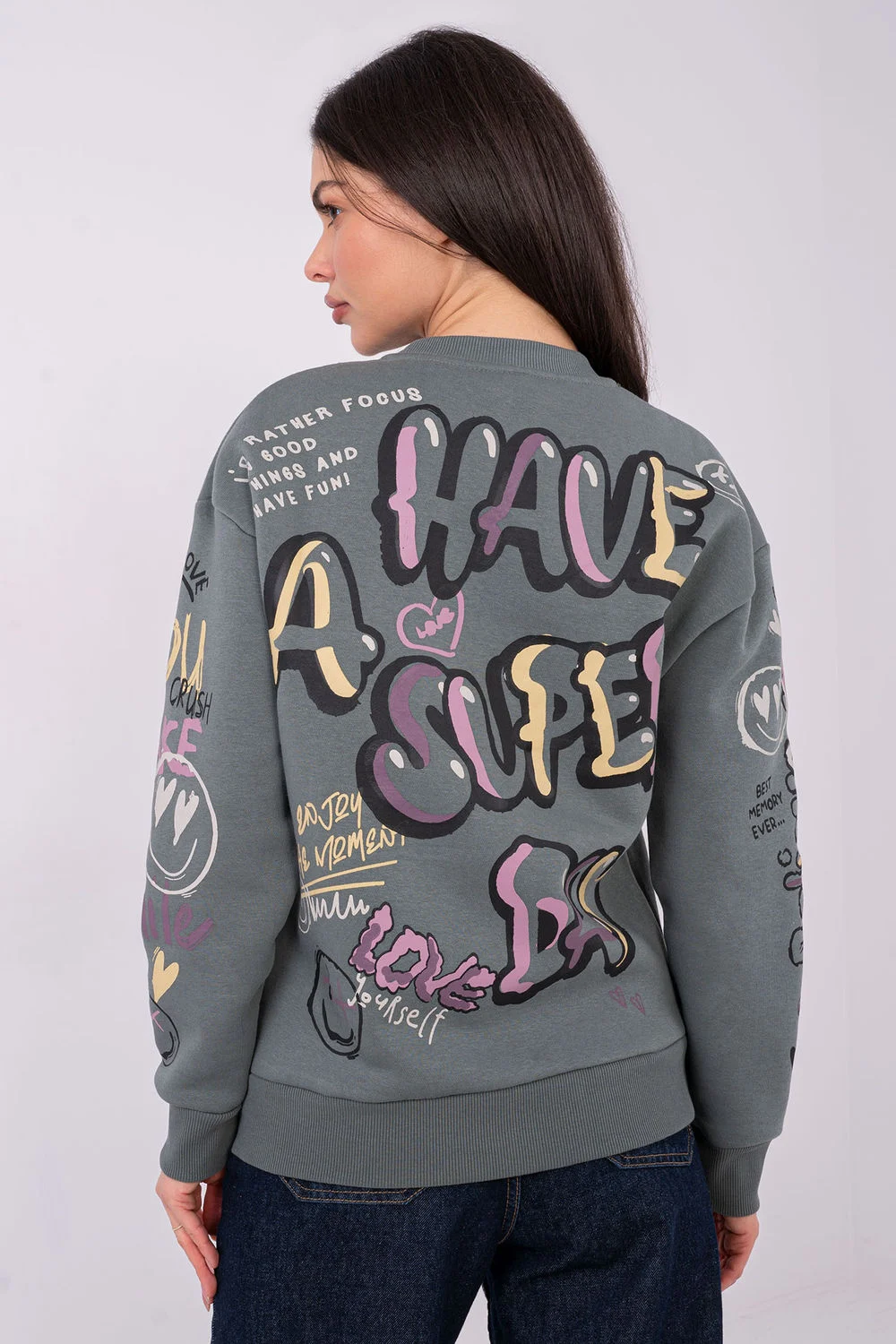 Sweatshirt vert – Image 3