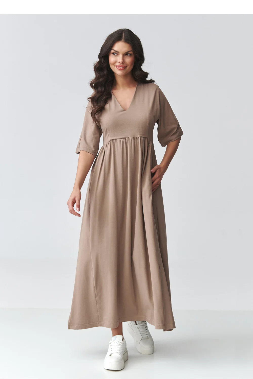 Robe de jour brune