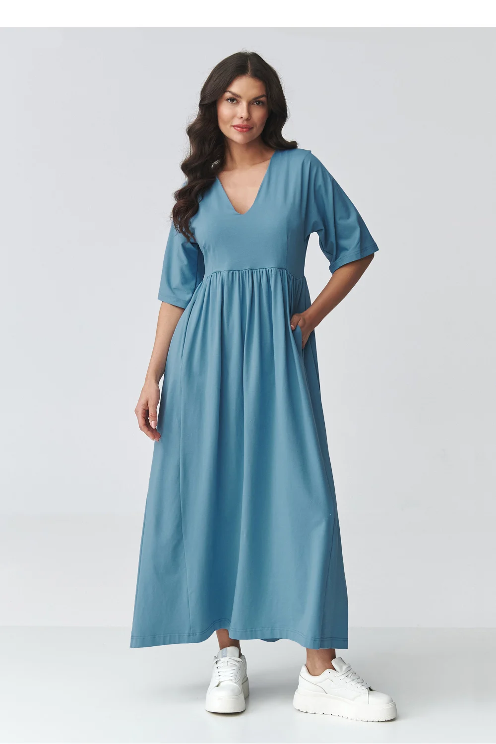 Robe de jour bleue