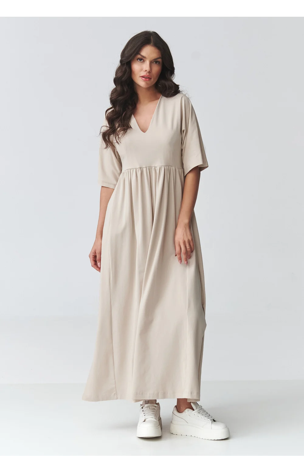 Robe de jour beige