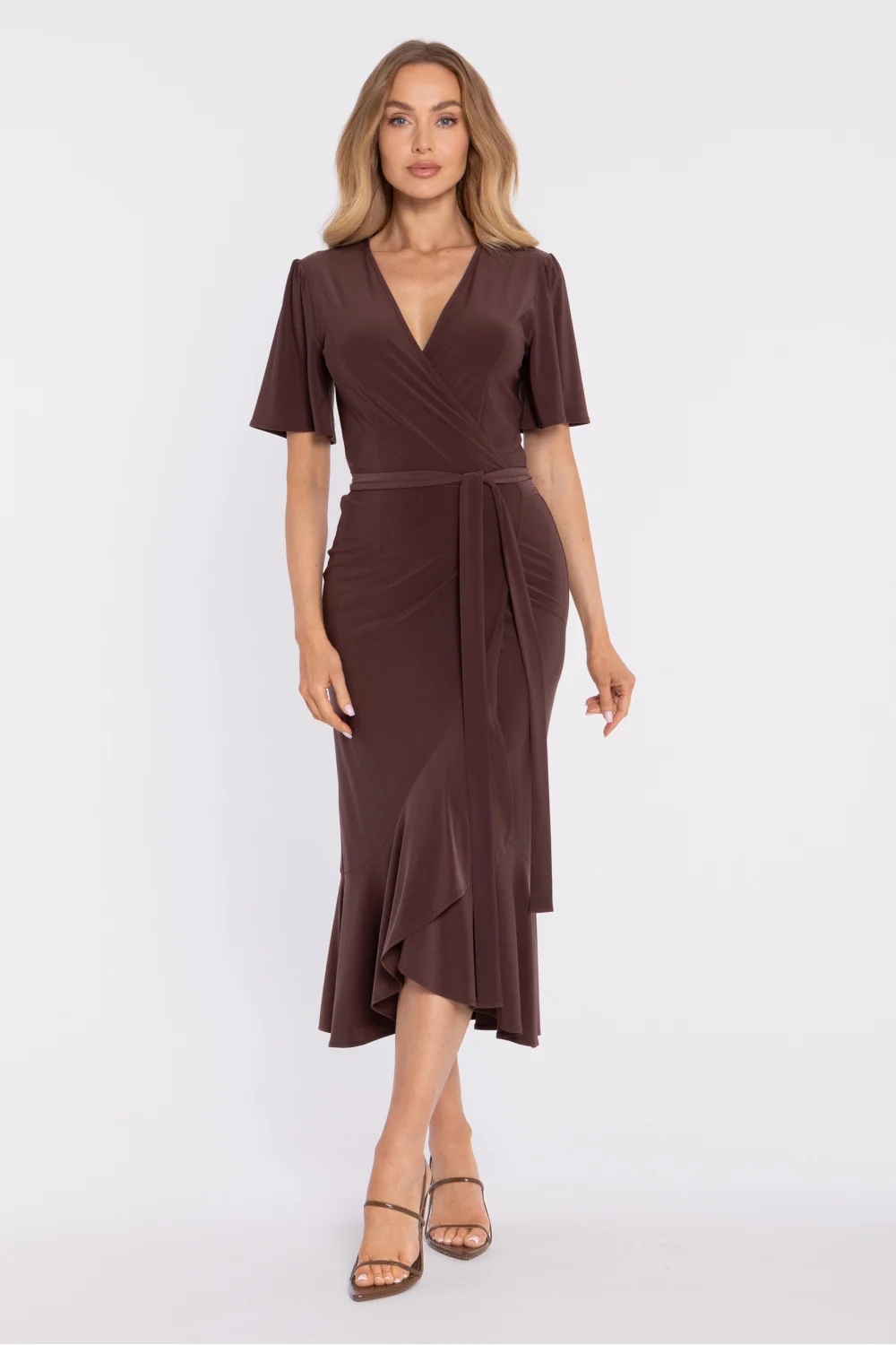 Robe de jour brune