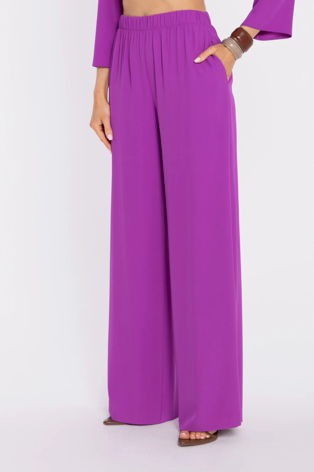 Pantalon femme violet