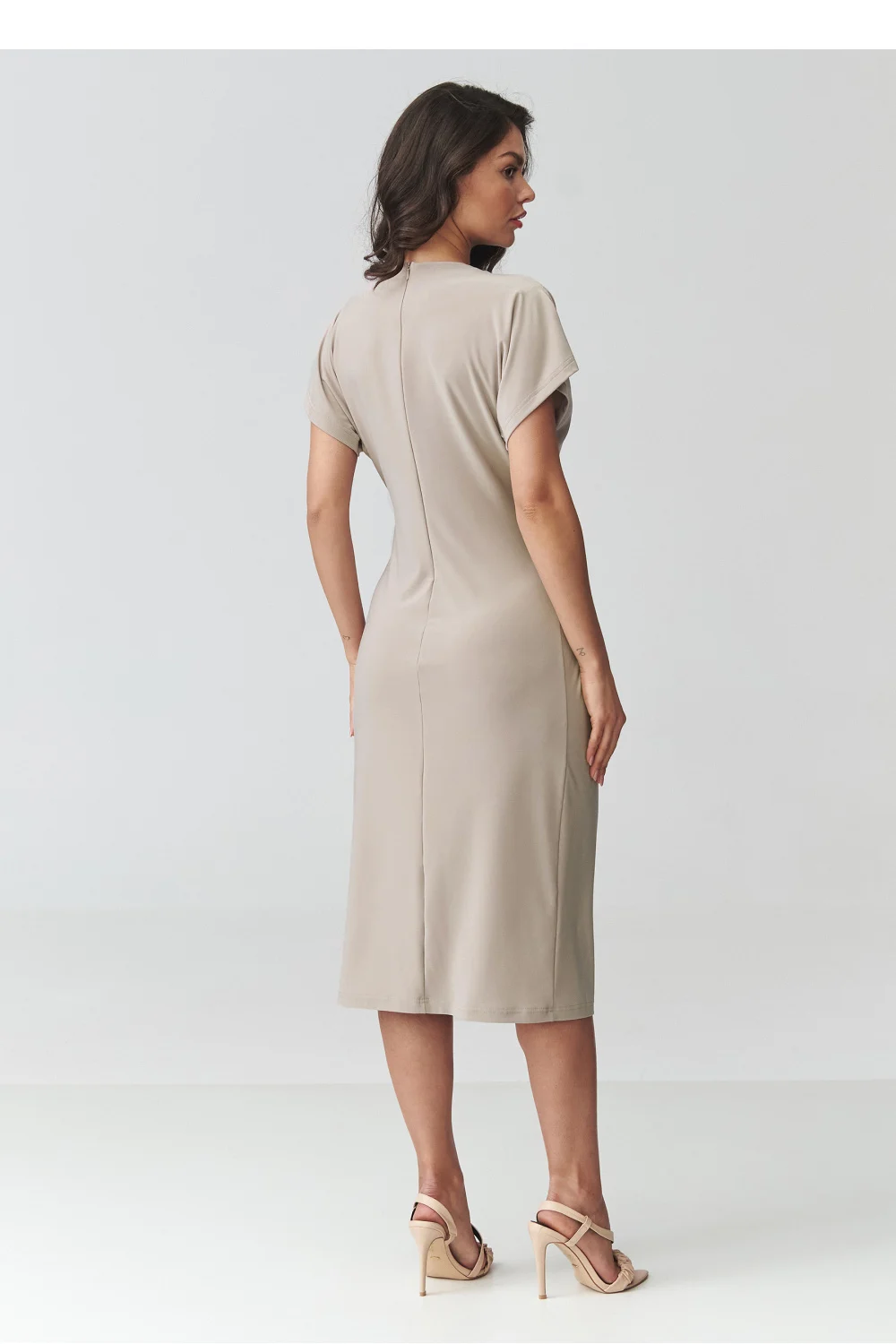 Robe de jour beige – Image 3