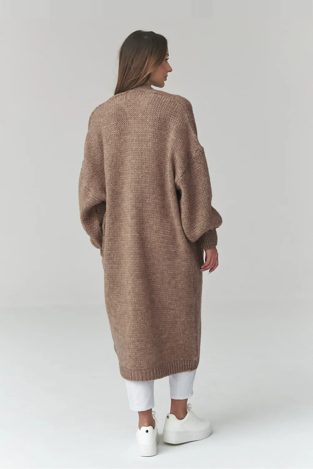 Makadamia Cardigan oversize beige