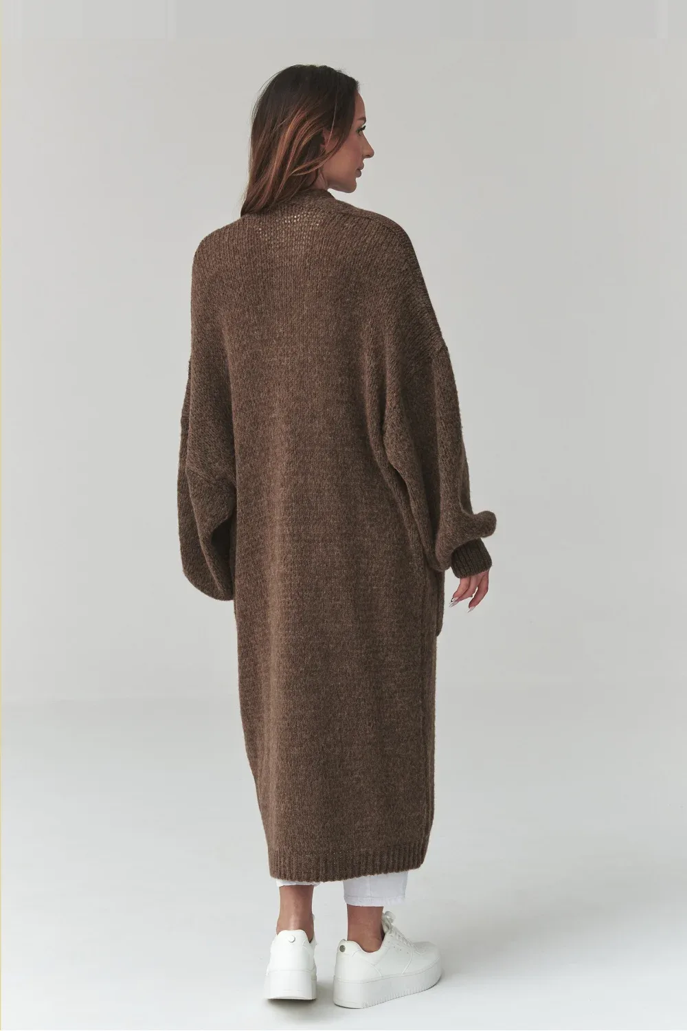 Cardigan oversize brun – Image 3