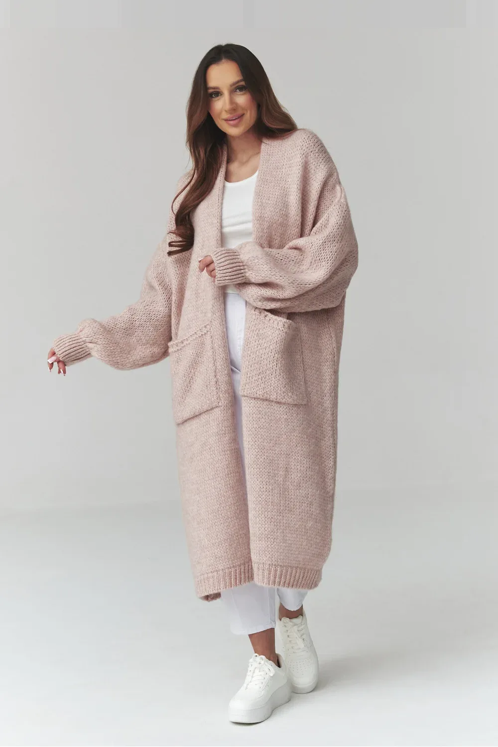 Makadamia Cardigan oversize rose